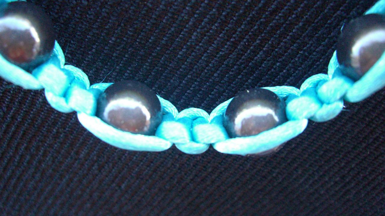 Macrame Bracelet Aqua Illusion Brown